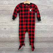 Blanket Sleeper Buffalo Plaid Santa's Helper 18M