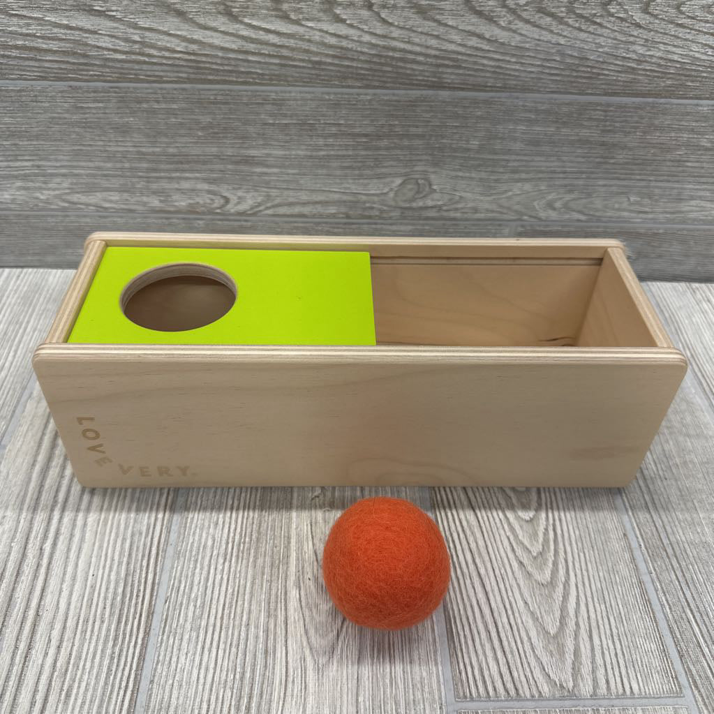 Wooden Sliding Top Box