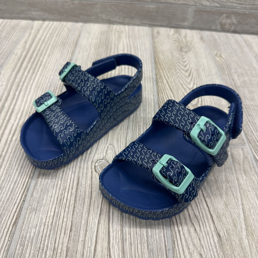 Velcro Foam Footbed Sandals Waves 7-8C