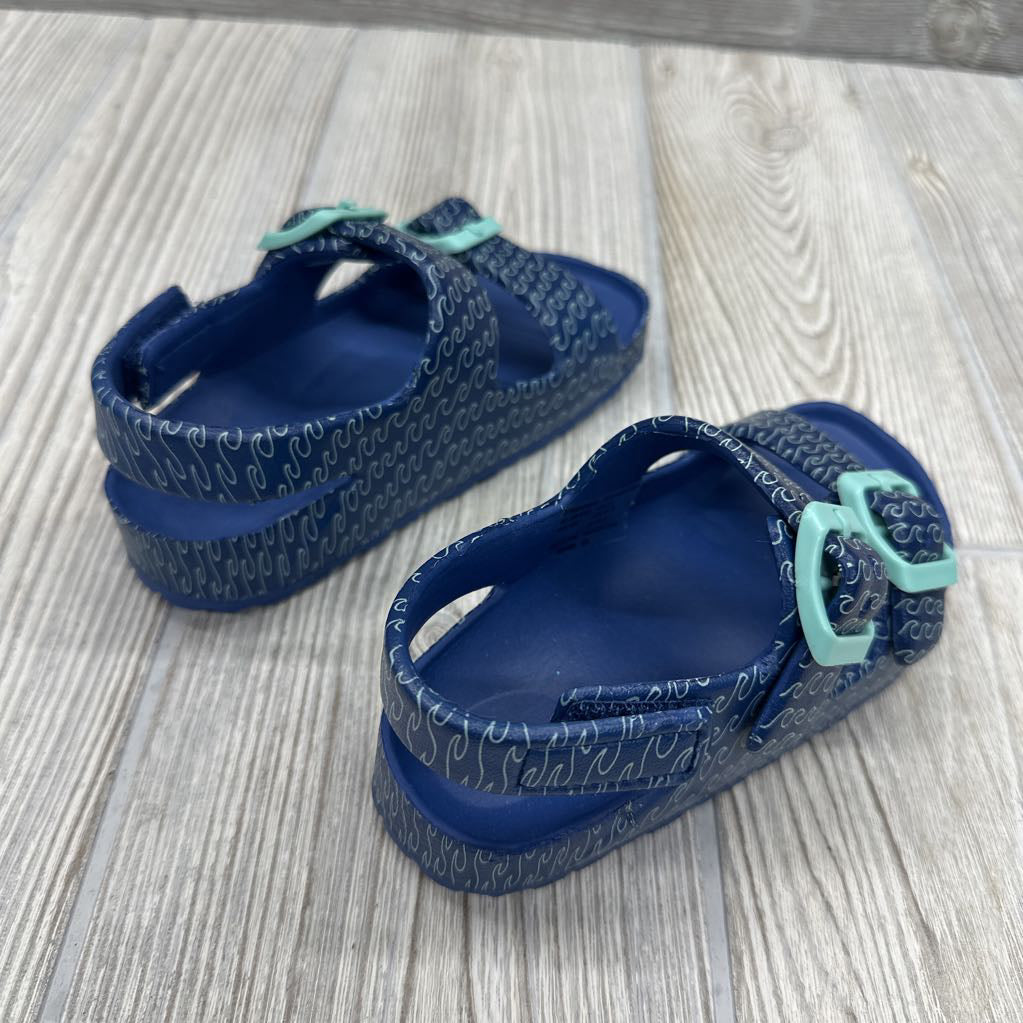 Velcro Foam Footbed Sandals Waves 7-8C
