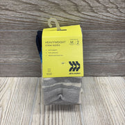 NEW 2 Pk Heavyweight Crew Socks Shoe Size 9-2.5Y