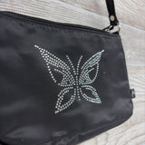 NEW Handbag Purse Rhinestone Butterfly