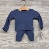 NEW 2 Pc LS Waffle Knit PJs NB