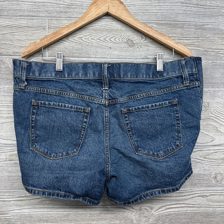 Side Panel Denim Midi Shorts 8/Medium