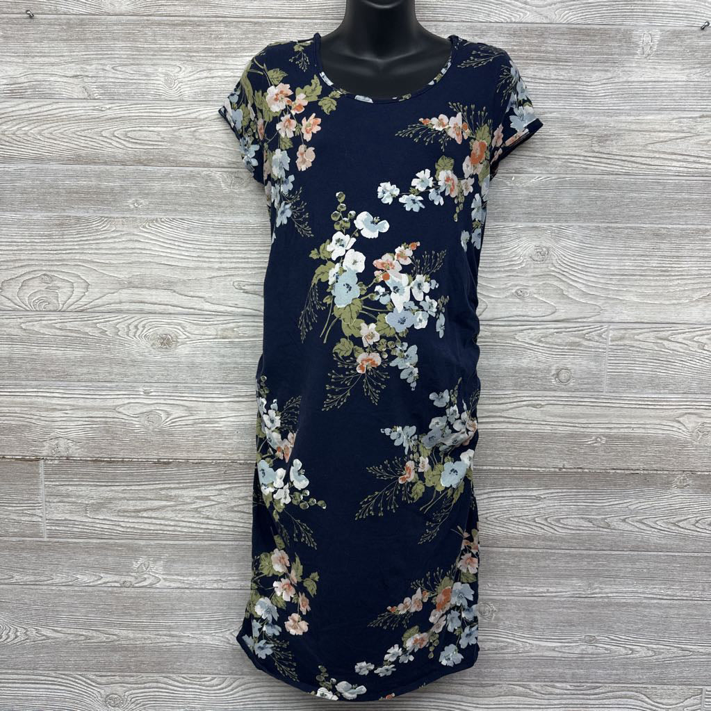 Ruched Bodycon Dress Flowers XL