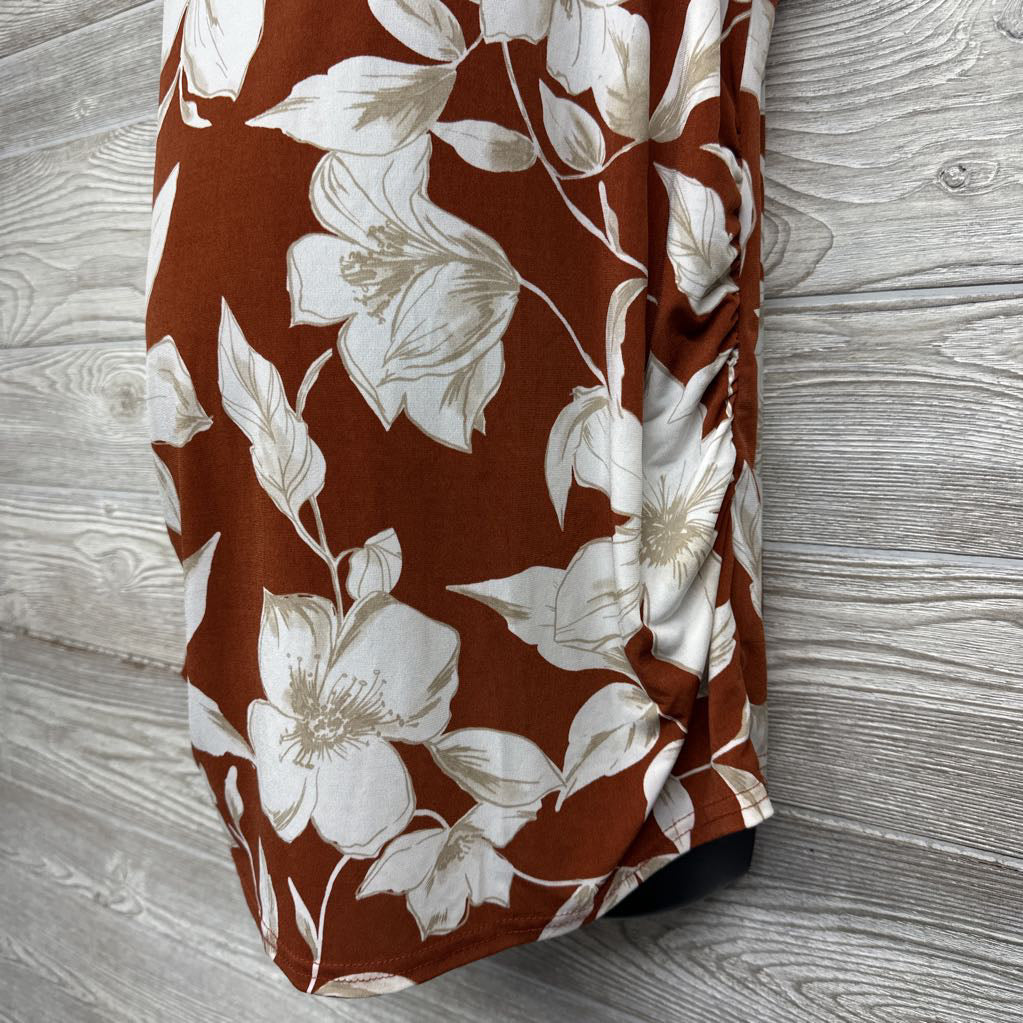 Flutter Sleeve Blouse Flowers XL