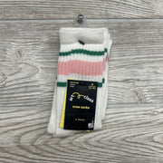 NEW 2 Pk Crew Socks 5.5-8.5C