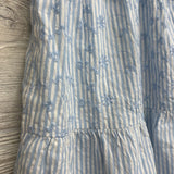 Tank Tiered Dress Stripes Embroidered Flowers 8