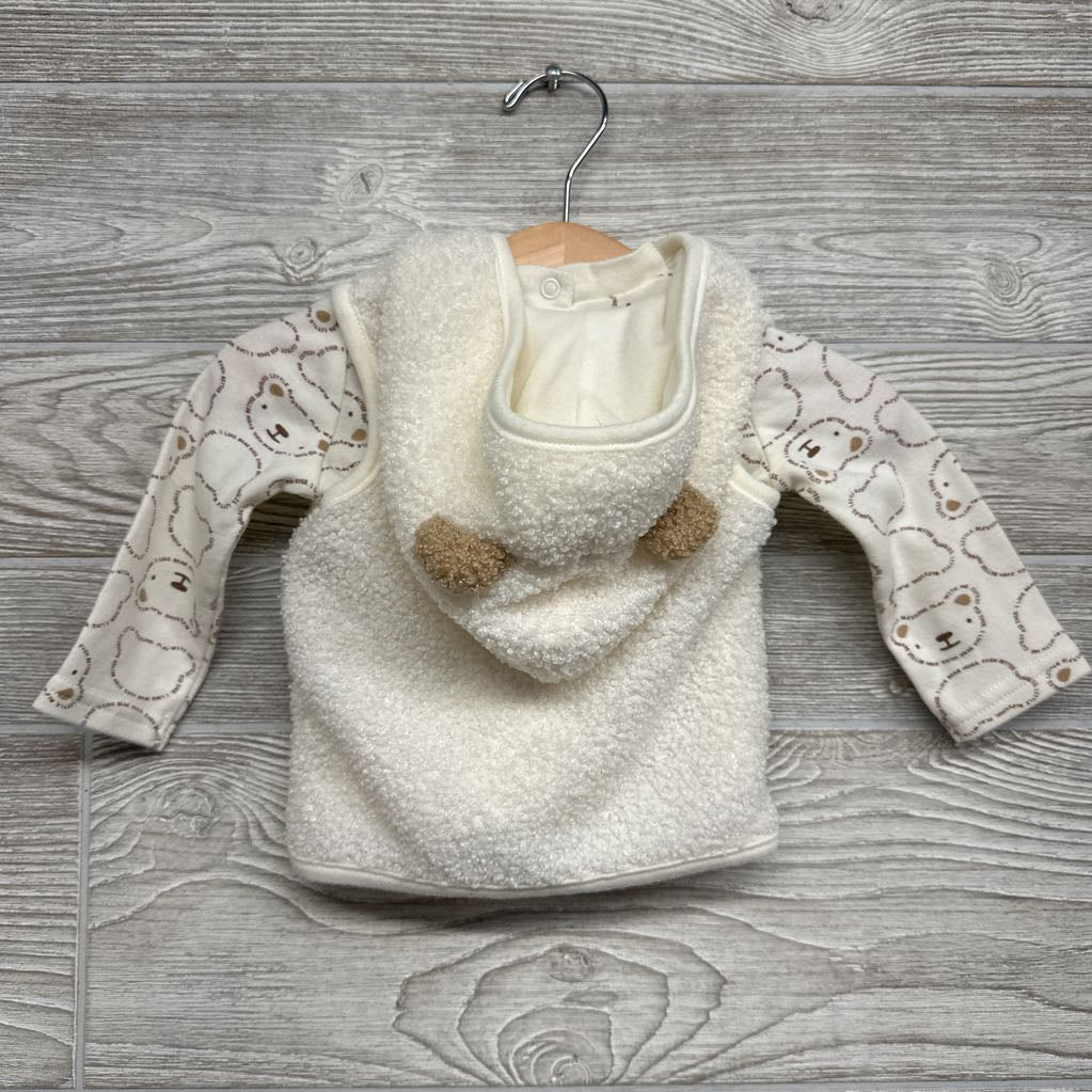 Shirt & Vest W/ Hood Bears 6M