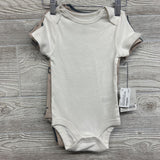 NEW 4 Pk Bodysuits Stars Moons Solid 6-9M