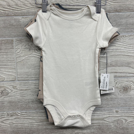 NEW 4 Pk Bodysuits Stars Moons Solid 6-9M