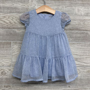 Sheer Tiered Dress Flowers 12M