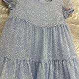 Sheer Tiered Dress Flowers 12M