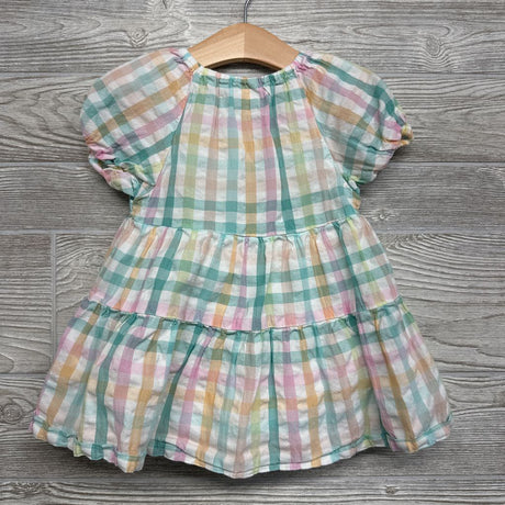Gingham Tiered Dress 12M