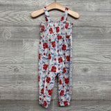 Smocked Tank Top Jumpsuit Flowers 12M