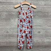 Smocked Tank Top Jumpsuit Flowers 12M