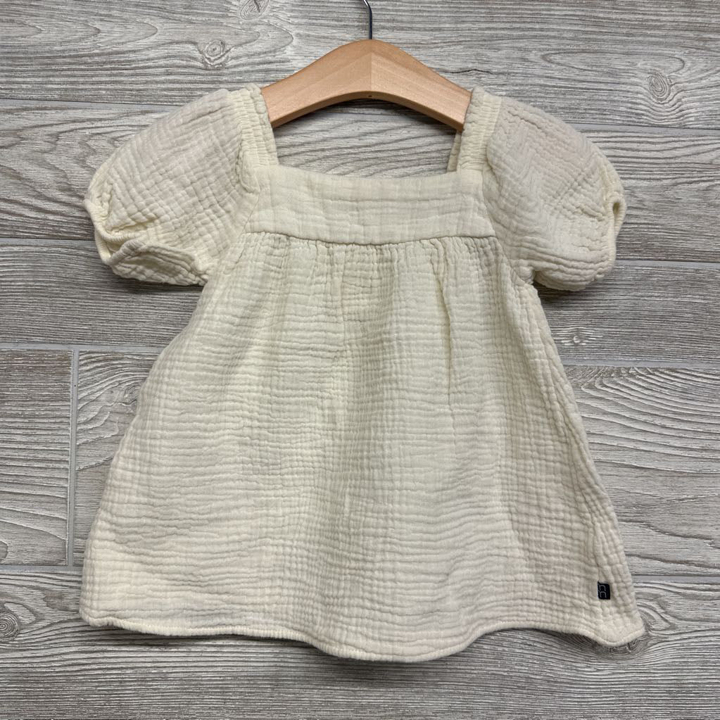 Gauze Square Neck Dress 12M