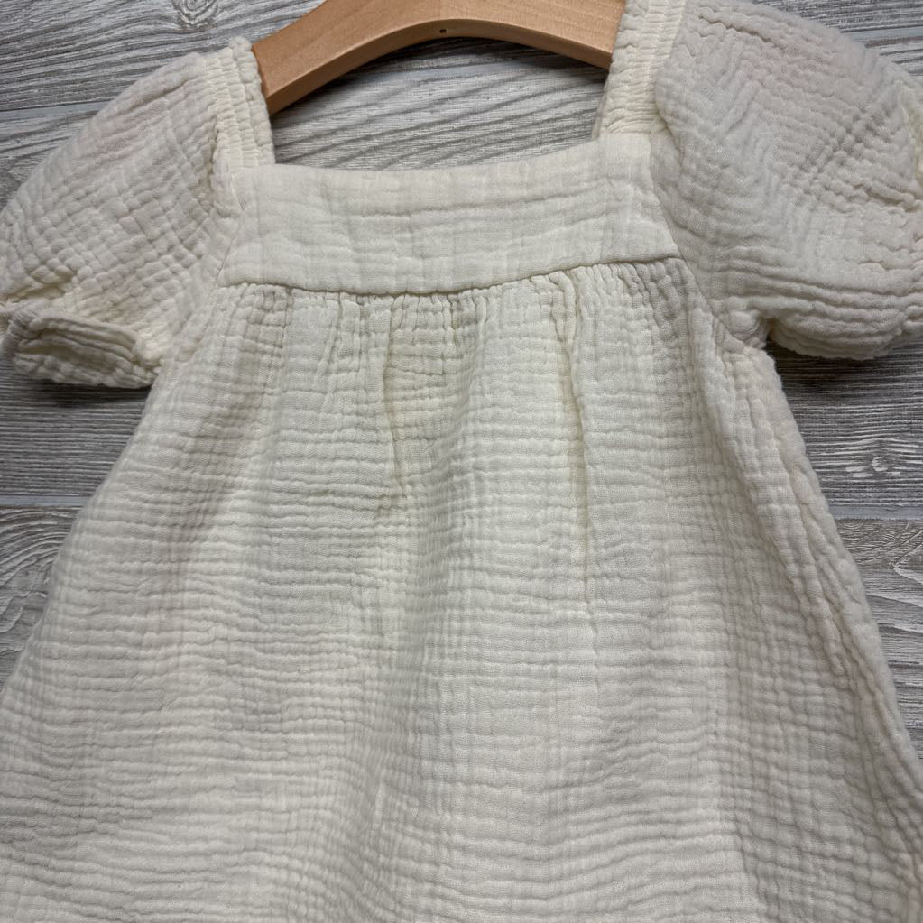 Gauze Square Neck Dress 12M