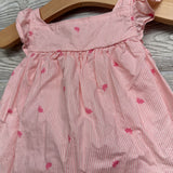 Flutter Sleeve Sunsuit Rabbits & Stripes 6M