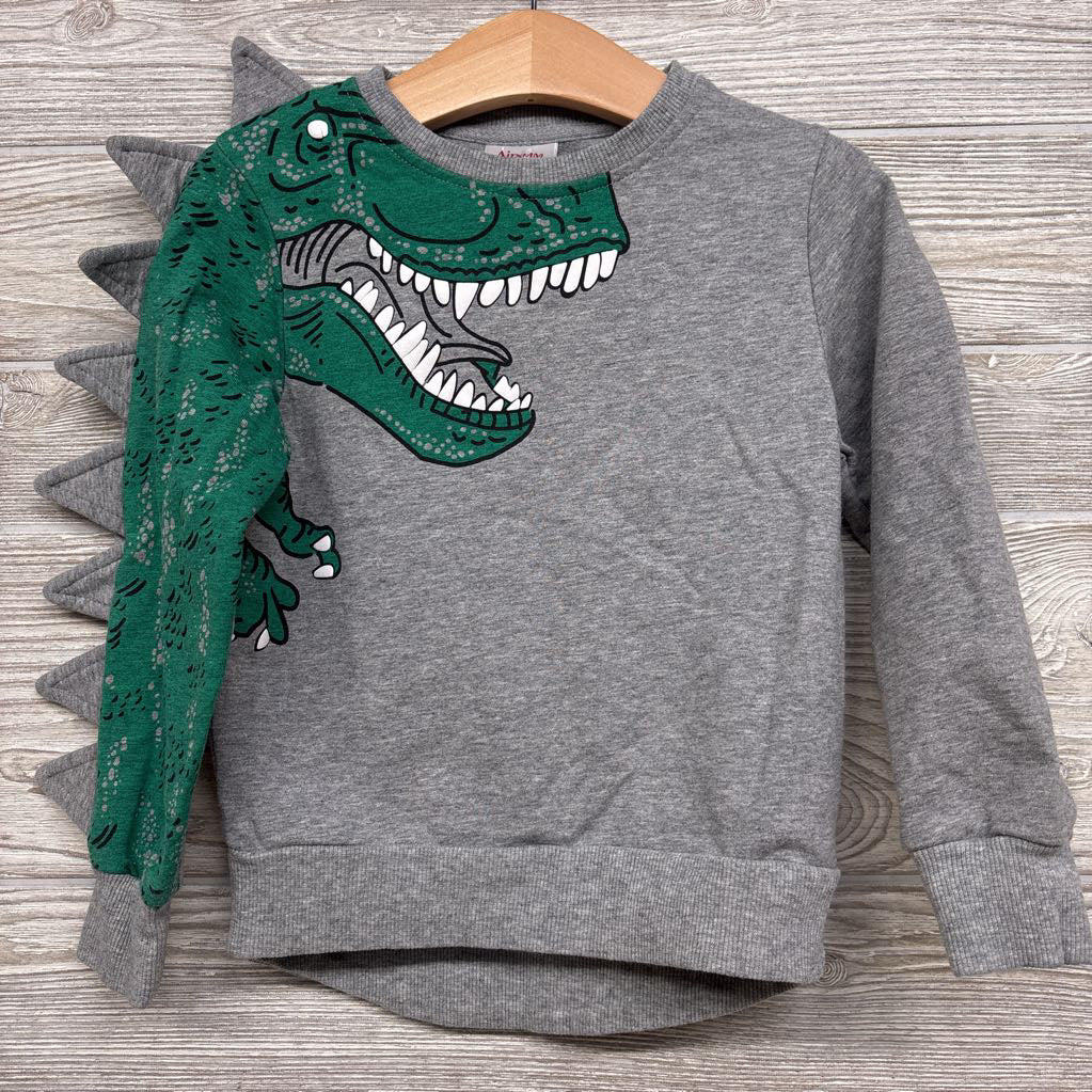 Crewneck T-Rex & Plates 2t