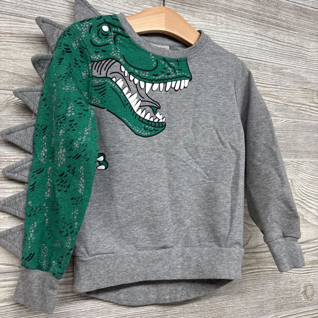 Crewneck T-Rex & Plates 2t