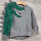 Crewneck T-Rex & Plates 2t