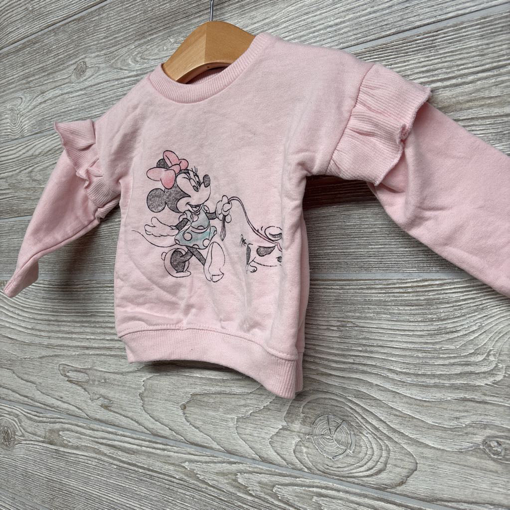 Crewneck Minnie Mouse & Dog 3-6M