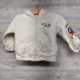 3D Hoodie Mickey & Minnie Arms 6-12M