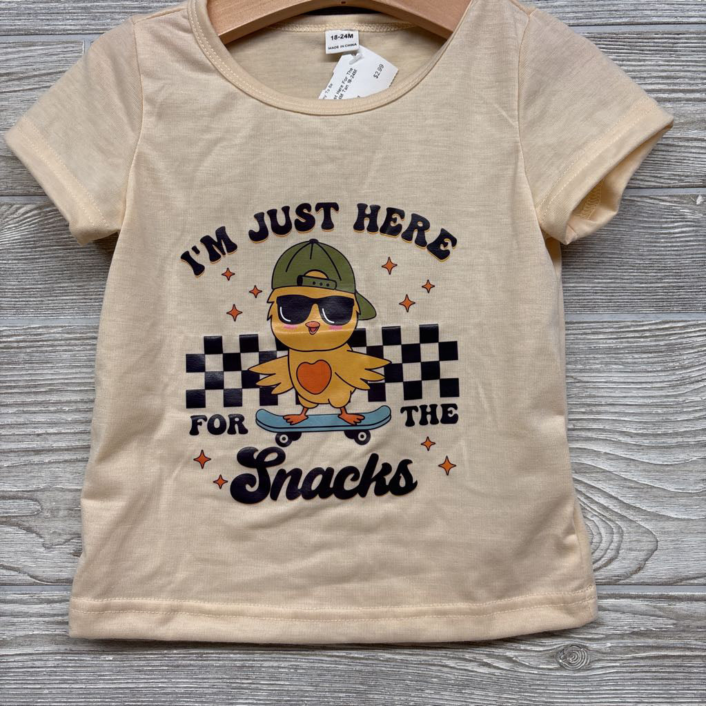 Shirt I'm Just Here For The Snacks 18-24M