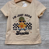 Shirt I'm Just Here For The Snacks 18-24M