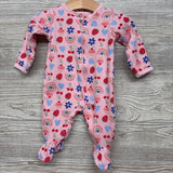 Sleeper Strawberries, Flowers & Rainbows 0-3M