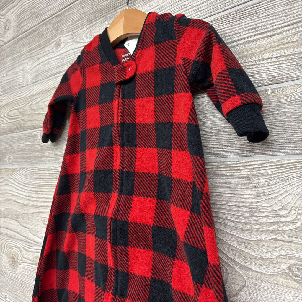 Blanket Sleeper Gingham 0-3M
