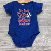 Bodysuit I'm Too Cute To Be A Cards Fan 12M