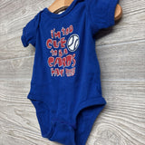 Bodysuit I'm Too Cute To Be A Cards Fan 12M