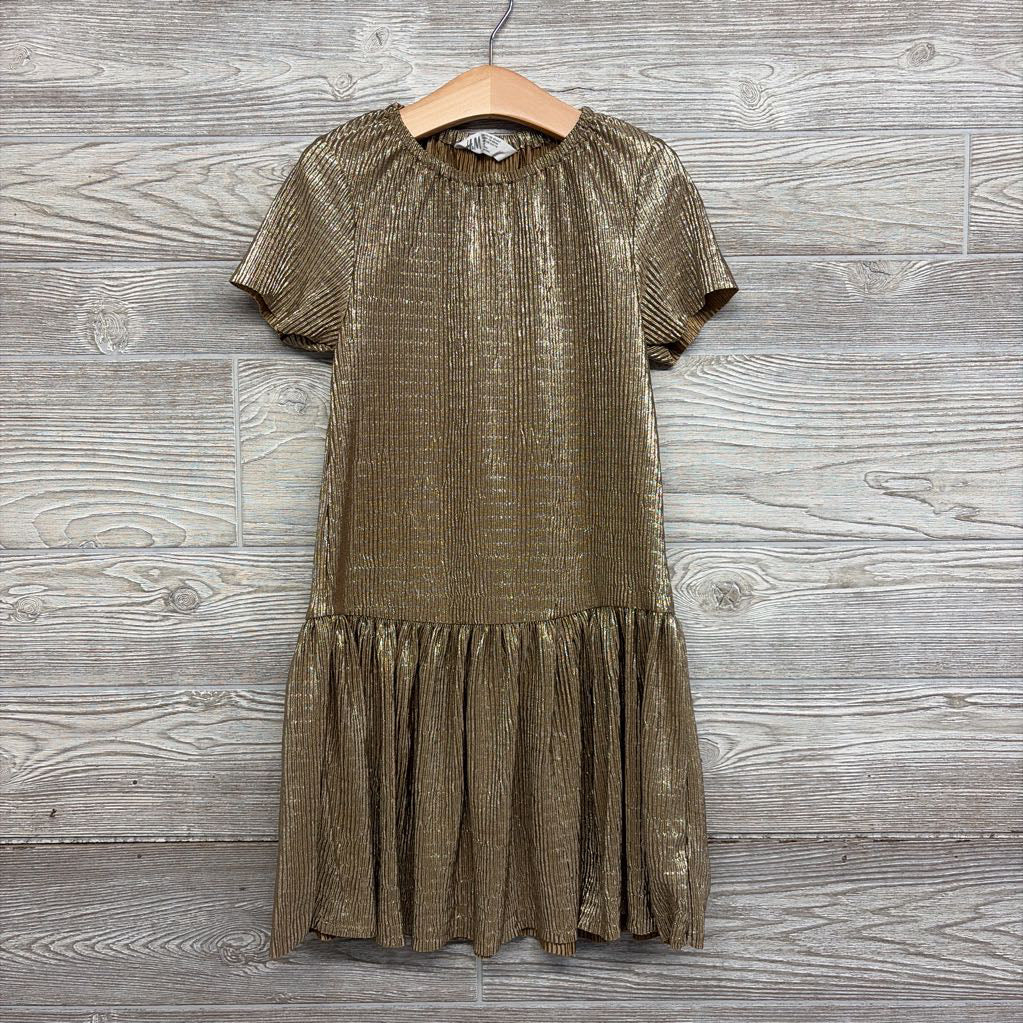 Metallic Ribbed Dress 6x-7