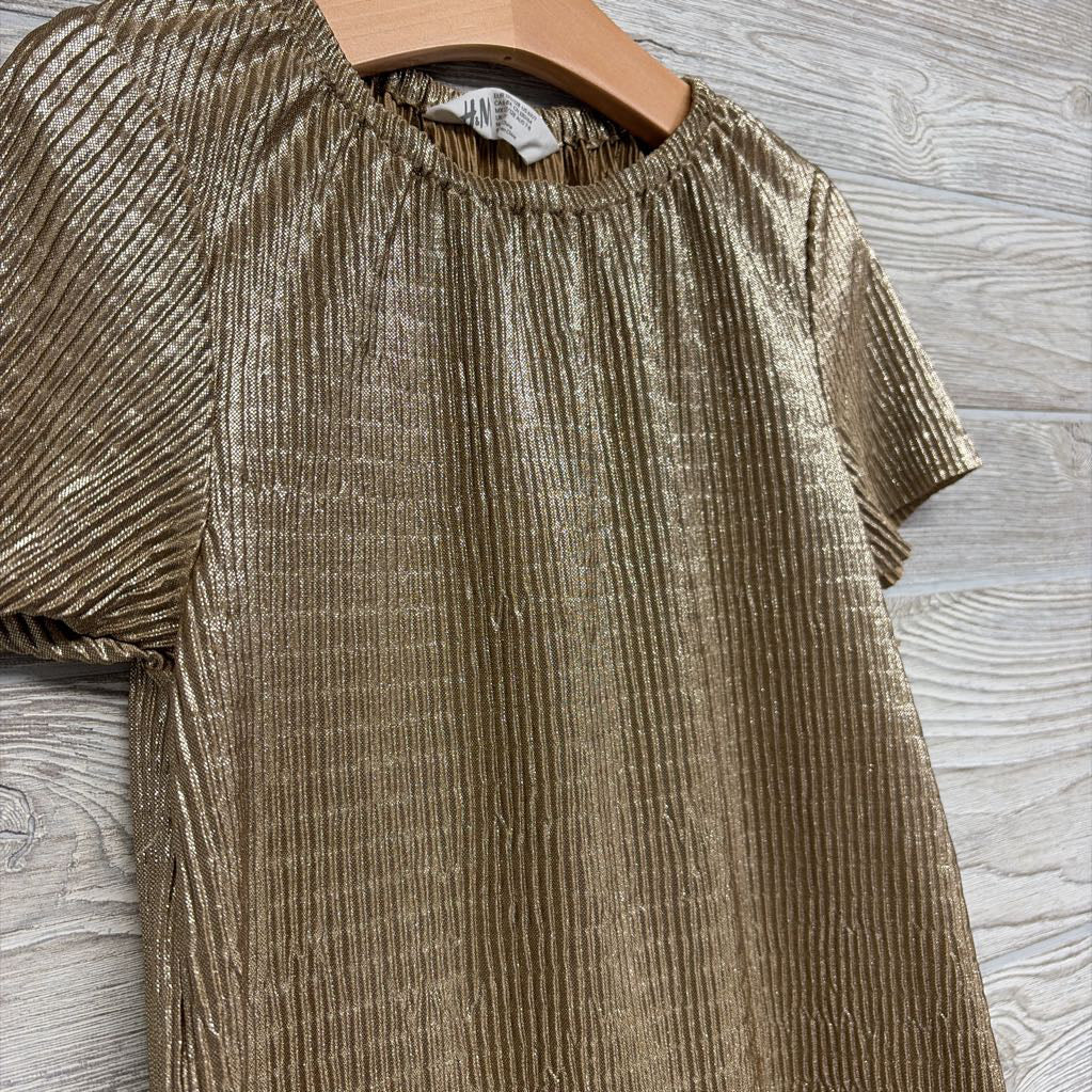 Metallic Ribbed Dress 6x-7