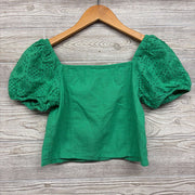 Smocked Shirt Eyelet Pineapple Sleeves 14-16