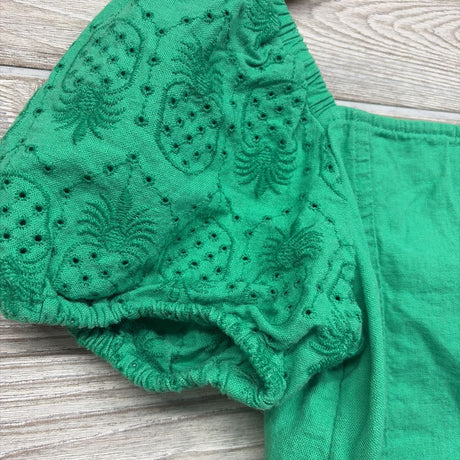 Smocked Shirt Eyelet Pineapple Sleeves 14-16