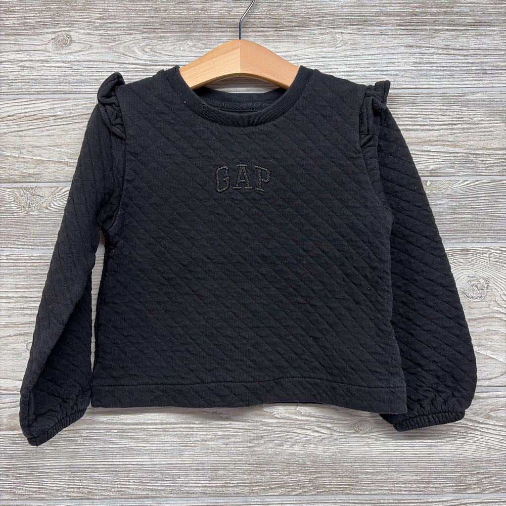 Quilted Crewneck Ruffle Shoulder 5
