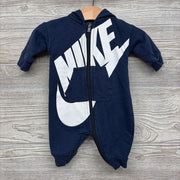 LS Coverall W/ Hood Swoosh 0-3M