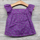 Flutter Sleeve Shirt Flowers 2t