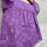 Flutter Sleeve Shirt Flowers 2t