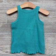 Ribbed Lettuce Trim Tank Top 2t