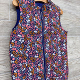 Puffer Vest Flowers 5t