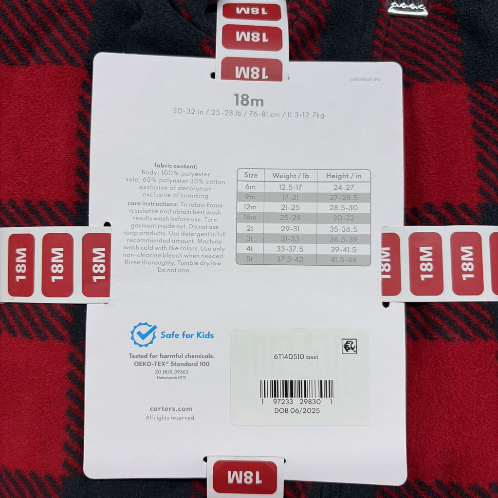 NEW Blanket Sleeper Bear 18M
