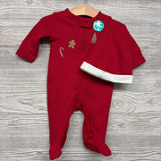 NEW Waffle Knit Sleeper Candy Cane, Gingerbread Man 0-3M