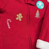 NEW Waffle Knit Sleeper Candy Cane, Gingerbread Man 0-3M