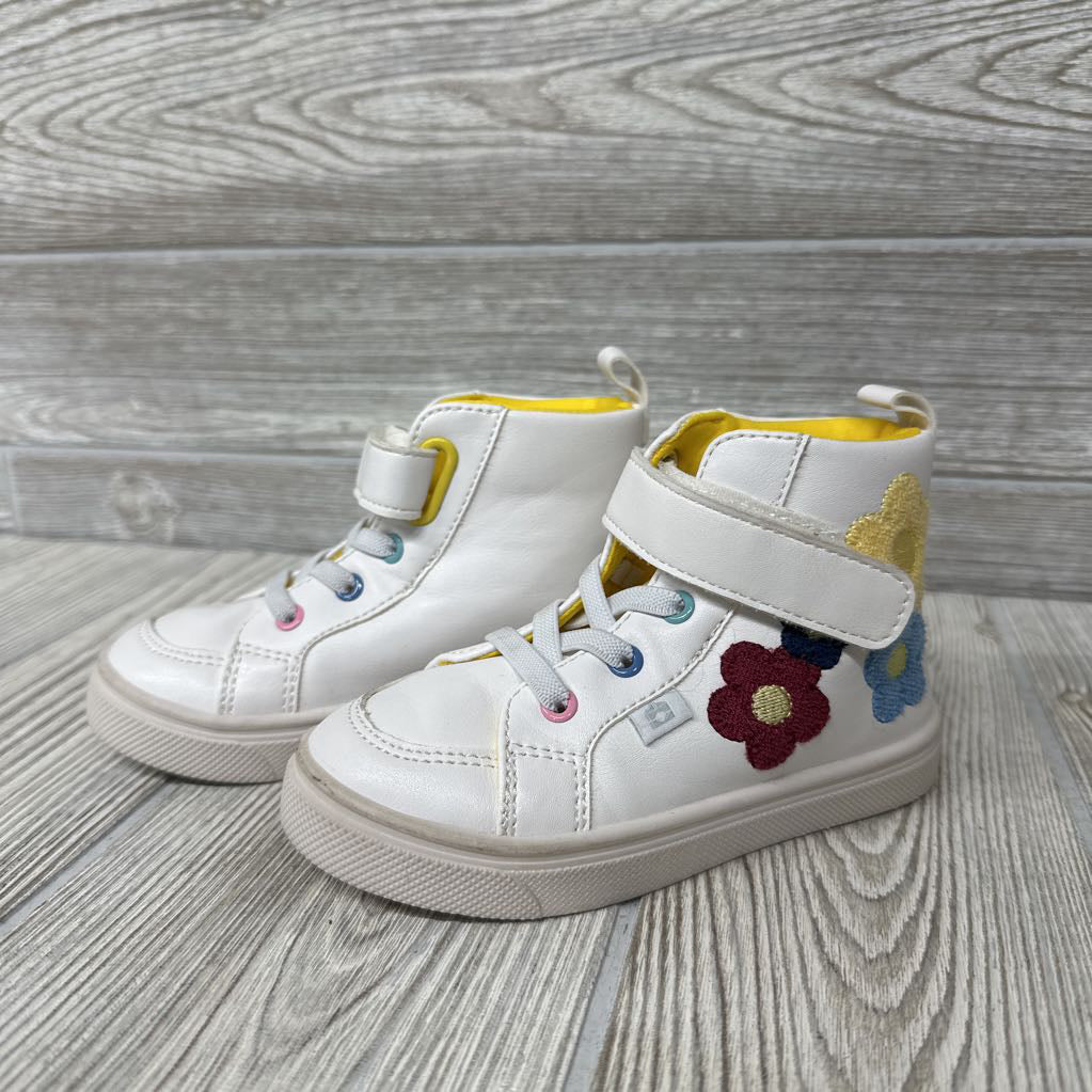 High Top Shoes Flowers 8c