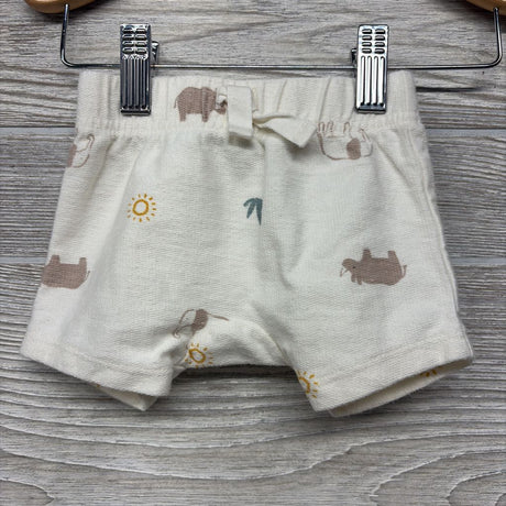 French Terry Shirt & Shorts Rhinos Elephants Suns 3M