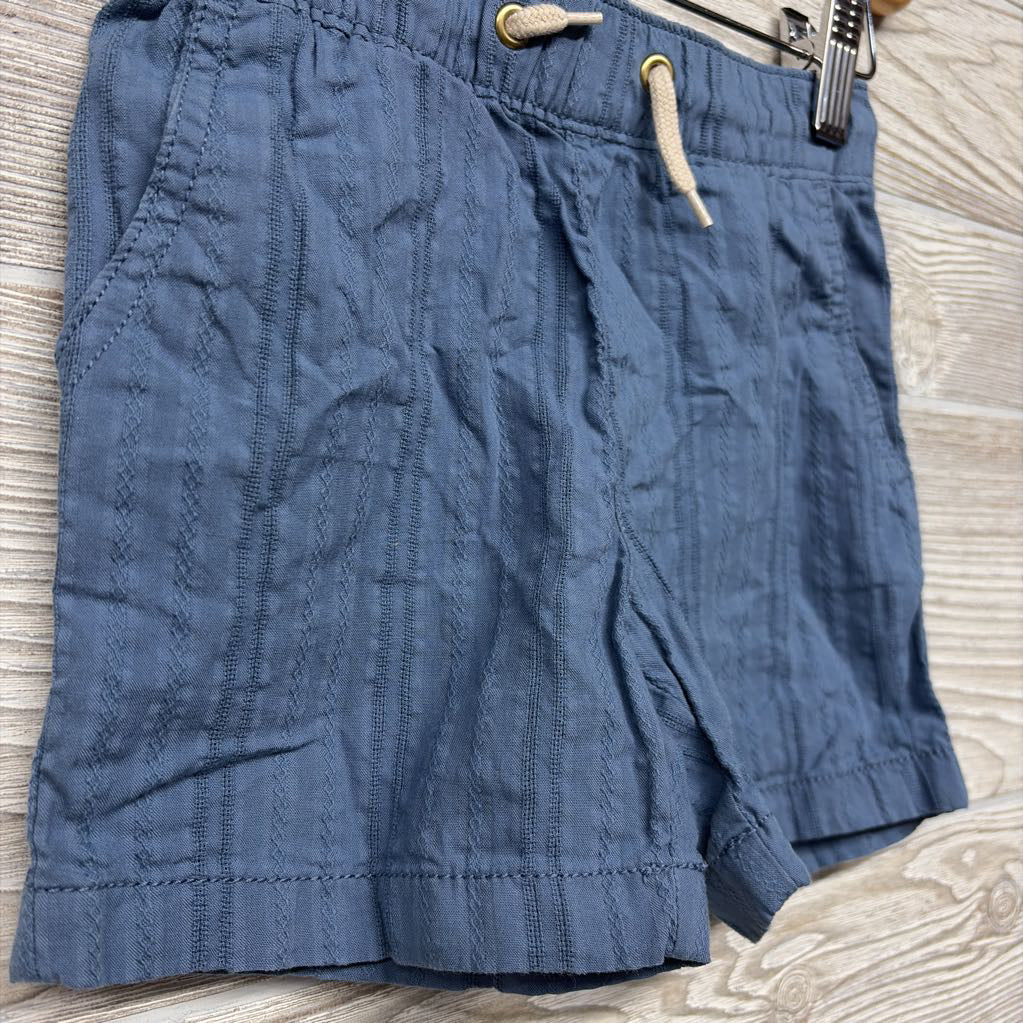 Textured Pull On Drawstring Shorts 3T